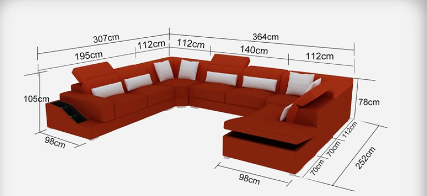 Moderne Sitz Polster Wohnlandschaft Wohnzimmer Couch Polster Ecke USB UForm Neu