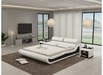 Wasserbett Hotel Doppelbett Betten Mit USB Komplett Lederbett Polsterbett Wasser