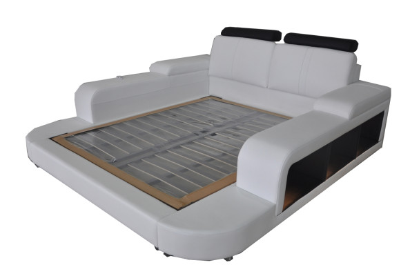 Luxus Leder Design Polster Betten Modernes Doppel 140/160/180/200 Bett