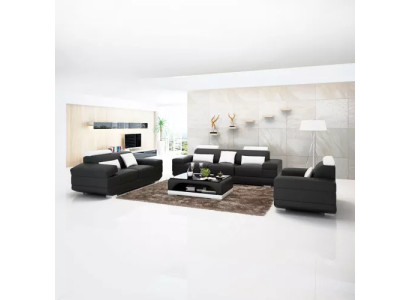 Design Sofagarnitur Sofa 321 Sitzer Couchtisch Garnituren Leder Set Gruppe 4tlg
