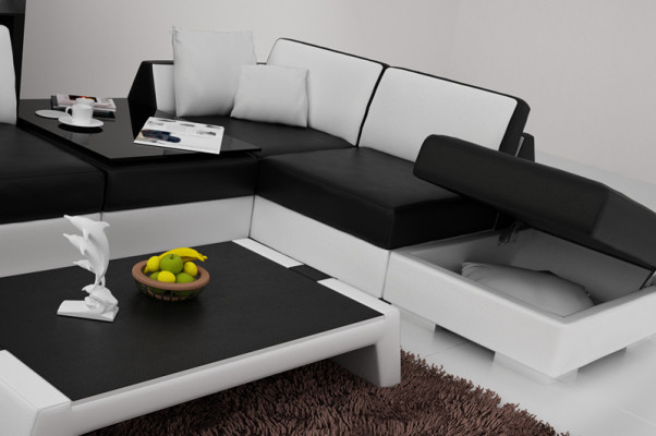 Ledersofa Couch Sofagarnitur Neu Ecksofa Eck Garnitur Design Modern Sofa R7002