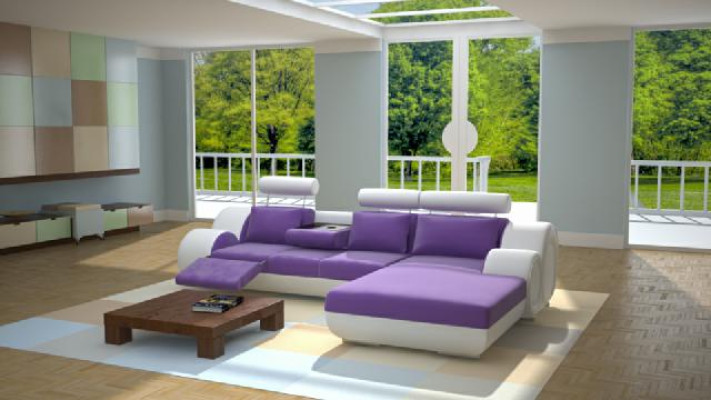 Design Garnitur Wohnlandschaft Eckcouch Couch Sofa Polster Massfertigung USB