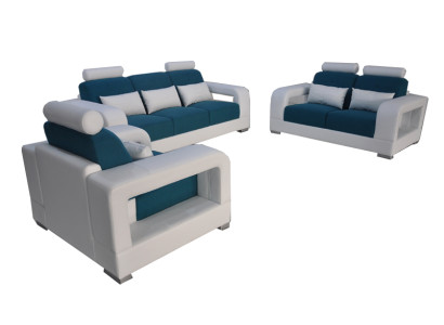 Sofa Couch Polster Wohnlandschaft Sitz Möbel Set Garnitur 3+2+1 Couchen