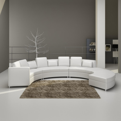Ledersofa Couch Wohnlandschaft Ecksofa Eck Garnitur Design Modern Sofa USB A1102