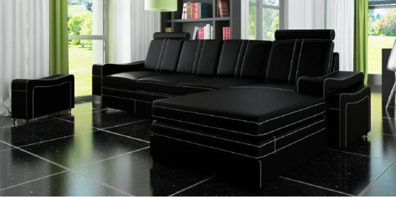 LEDERSOFA USB LEDERECKSOFA WOHNLANDSCHAFT ECKSOFA GARNITUR SOFA Maßanfertigung