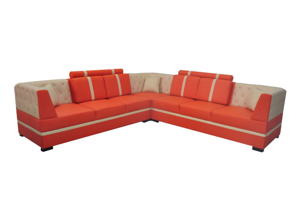 Ledersofa Couch Wohnlandschaft Eck Garnitur Design Modern Sofa USB L Form A1128