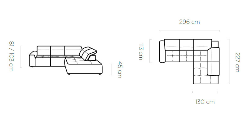 Ecksofa L-form Textil Luxus Design Wohnlandschaft Polster Couch Couchen Möbel
