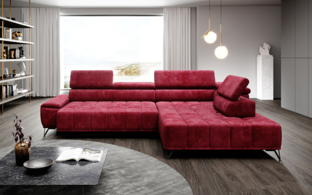 Ecksofa L-Form Couch Wohnlandschaft Eck Couchen Möbel Design Modern Textil Neu