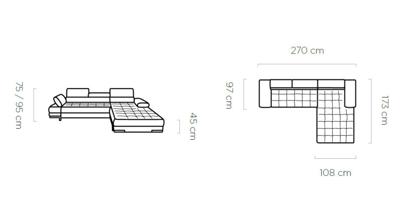 Design Ecksofa L-form Bettfunktion Couch Leder Textil Sofa Multifunktion Stoff