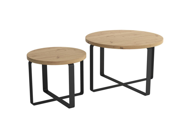 Couchtisch Set Tische Wohnzimmer Design Edelstahl 2tlg. Beistelltisch Tisch 2x