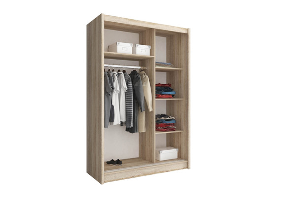 Mehrzweck Regale 130cm Schrank Regal Aufbewahrungs Kleiderschrank