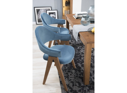 Set 4x Stuh Luxus Design Polster Massiv Holz Stühle Sitz Büro Office Esszimmer