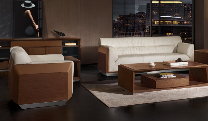 Sofagarnitur 3+1+1 Sitzer Set Design Sofas Polster Couchen Leder Relax