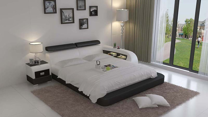 Bett mit USB Polsterbett Luxusbett Doppelbett Ehebett Betten 140/160/180 LB8801
