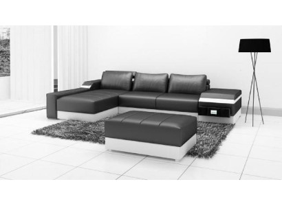 Ecksofa Eck Sofa Couch Polster Leder Garnitur Wohnlandschaft Chaiselounge Sofas