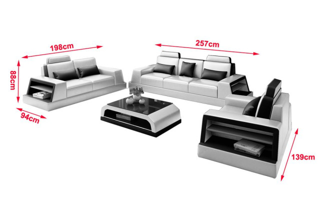 Design Couch Sofa Garnitur 3+2 Sitzer Sitz Polster Sofas Couchen Garnituren Neu