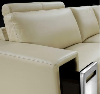 Ledersofa Ecksofa Sofa Couch Design Sitz Polster Garnitur Wohnlandschaft 2348
