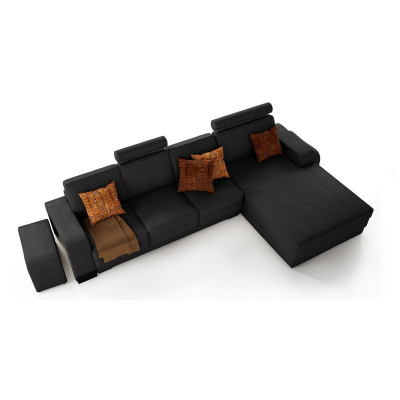 Exklusives Leder-Ecksofa Stilvolles Design für zeitlose Eleganz