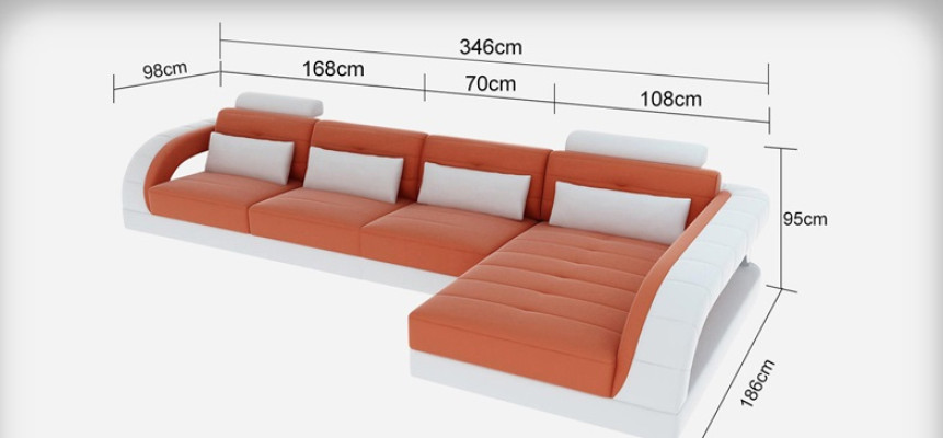 Ledersofa Couch Wohnlandschaft Eck Modern Ecksofa Design Sofa Garnitur