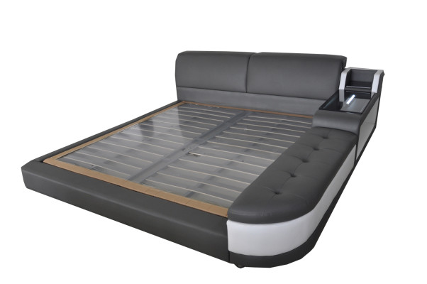Design Luxus Bett Polster Ehe Moderne Leder Hotel Betten 140/160/180/200