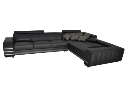 Eck Leder Sofa Couch Polster Sitz Garnitur Wohnlandschaft Design XXL