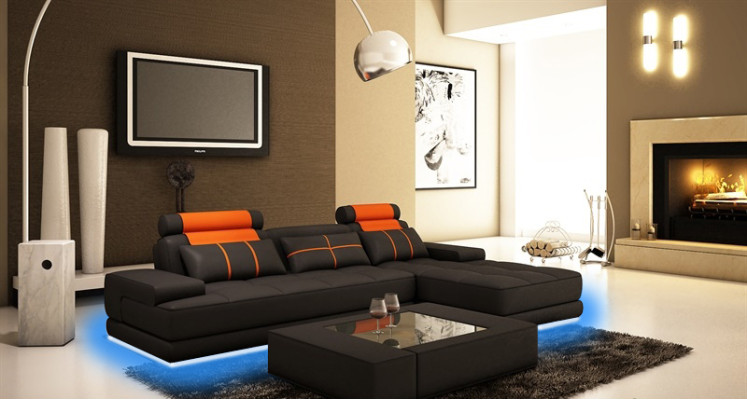 Ledersofa Ecksofa Sofa Couch Polster Ecke Designer Sofas Couchen Neu Paris Weiß