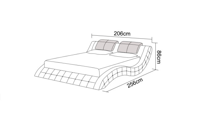 Luxus Leder Bett USB Design Polster Betten Doppel Modernes Ehe140/160/180 LB8824