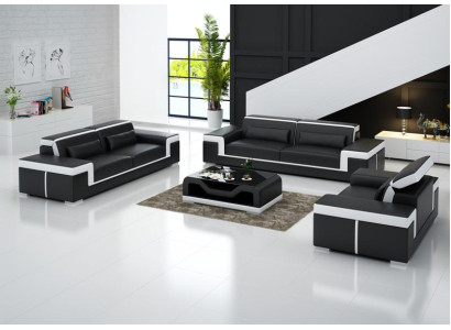 Sofagarnitur Moderne Wohnzimmer Couch Sofa Sitz Garnitur 3+2+1 Komplett Set Neu