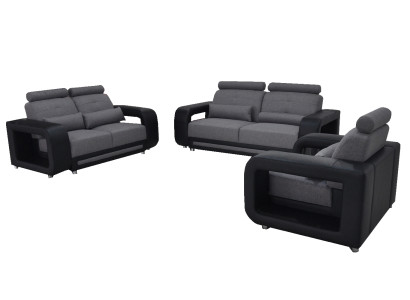 Sofa Garnitur Couch Polster Design Sitz Komplett Set Leder Stoff Garnituren Neu