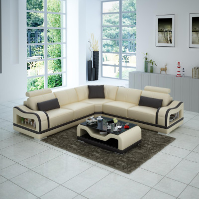 Ledersofa Sofa Couch Wohnlandschaft Ecksofa Eck Modern Design Garnitur