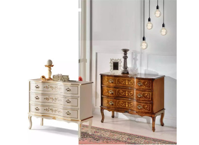 Exklusive luxuriöse neue Kommode aus braunem Holz für das Wohnzimmer
