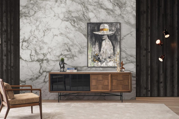 Anrichte Esszimmer Sideboard Kommode Holz Braun Schrank Kommoden