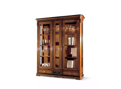 Italienische Luxus Wohnzimmer Möbel Vitrine Schrank Klassische Stil Neu