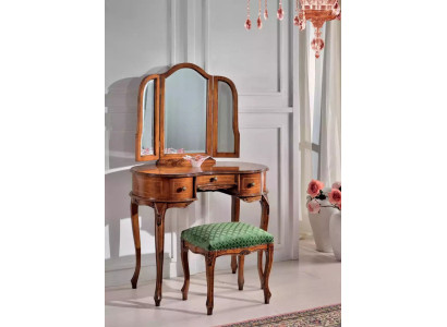 Brauner Schminktisch Spiegel Hocker Schlafzimmerset Hocker Kommoden