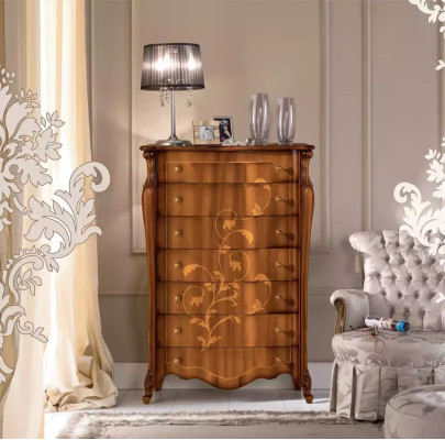 Luxuriöse Holzkommode im klassischen Stil neue Wohnzimmermöbel