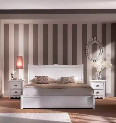 Modern Schlafzimmer Bett 2x Nachttische Kommode Schrank Set