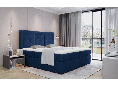 Luxus Samt Betten Königliches Leder Bett Palast Hotel Doppelbett Neu
