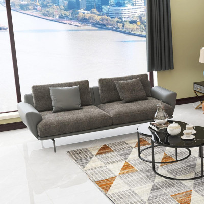 Zweisitzer Design Sofa 2 Sitzer Sitz Couch Polster Garnitur Couchen Stoff Sofas