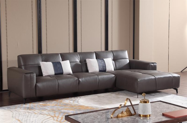 Design Esk Ecksofa L-form Modern Sofas Ledersofa Couch Sofa Sitz Wohnlandschaft