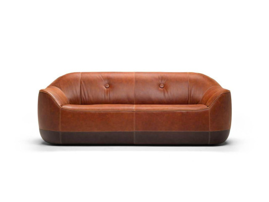 Moderner Dreisitzer Sofa 3 Sitzer Couchen Dreisitzer Polster Luxus Sofas Braun