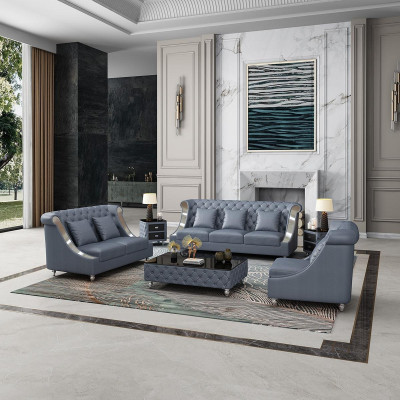 Designer Drei Sitzer Couch Sofa Polster Sitz 3er Leder Stoff Design Sofas