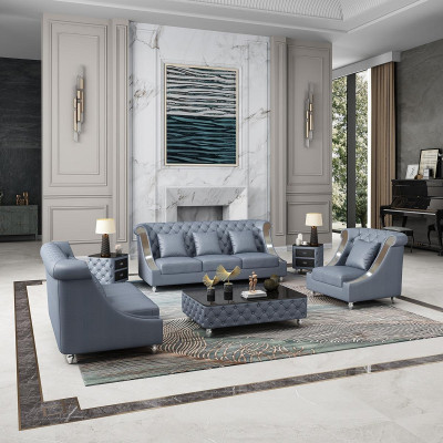 Designer Drei Sitzer Couch Sofa Polster Sitz 3er Leder Stoff Design Sofas