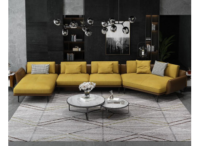 Ecksofa L-Form Wohnlandschaft Sofa Couch Polster Ecke Garnitur Leder Sofas Neu