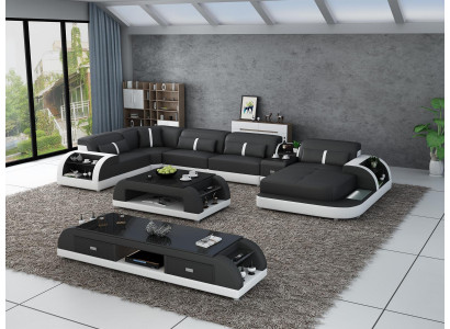 Moderne Designer Ecksofa U Form Wohnlandschaft Couch Sofas Polster Ecke Sofa Neu