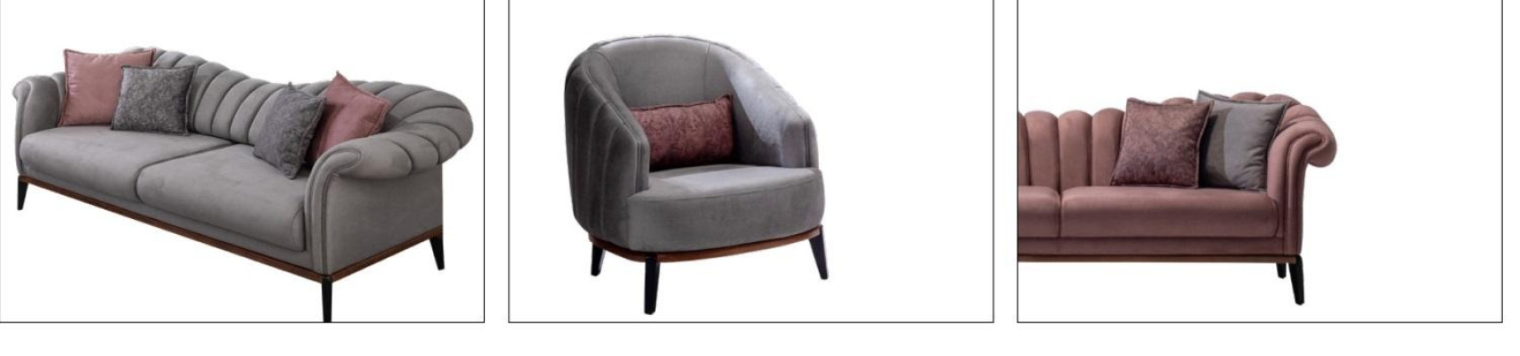 Sofagarnitur Couch Polster 3311 Sitzer Set Design Sofas Polster