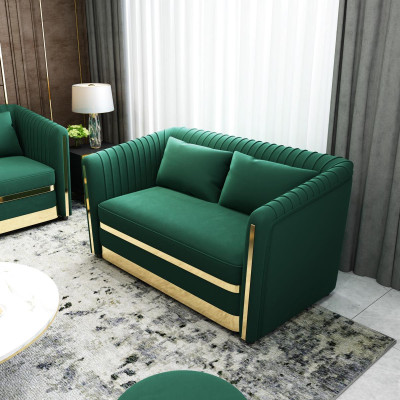 Sofagarnitur 3+2+1 Sitzer Couch Ledersofa Wohnlandschaft Garnitur Design