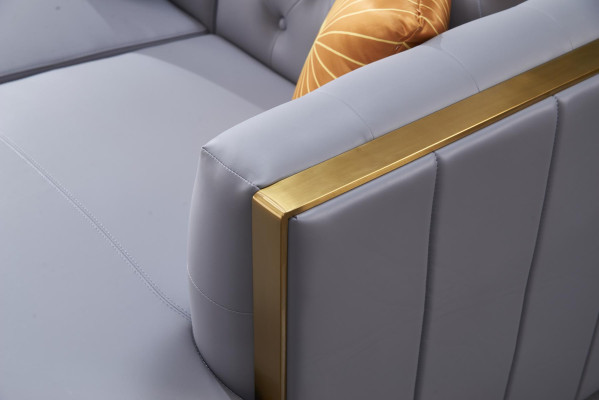 Ecksofa Sofa Couch Ledersofa Wohnlandschaft Luxus Moebel L Form