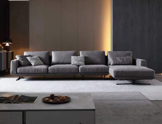 Designer Ledersofa Ecksofa Polster Eck Couch Deko Sitz Eck L Form Garnitur