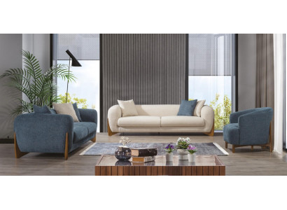 Italienische Stil Einrichtung Sofagarnitur Sofa Möbel 3+3+1 Sitzer