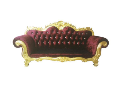 Thron Sofa Königlicher Chesterfield Polster Samt 3 Sitzer Antik Stil Sofas Neu